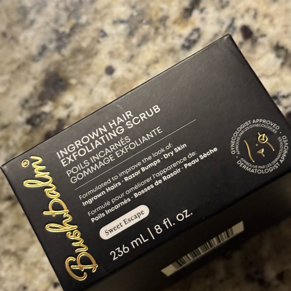 Nourishing Grooming Treatment in Black- BushBalm ingrown hair exfoliating scrub